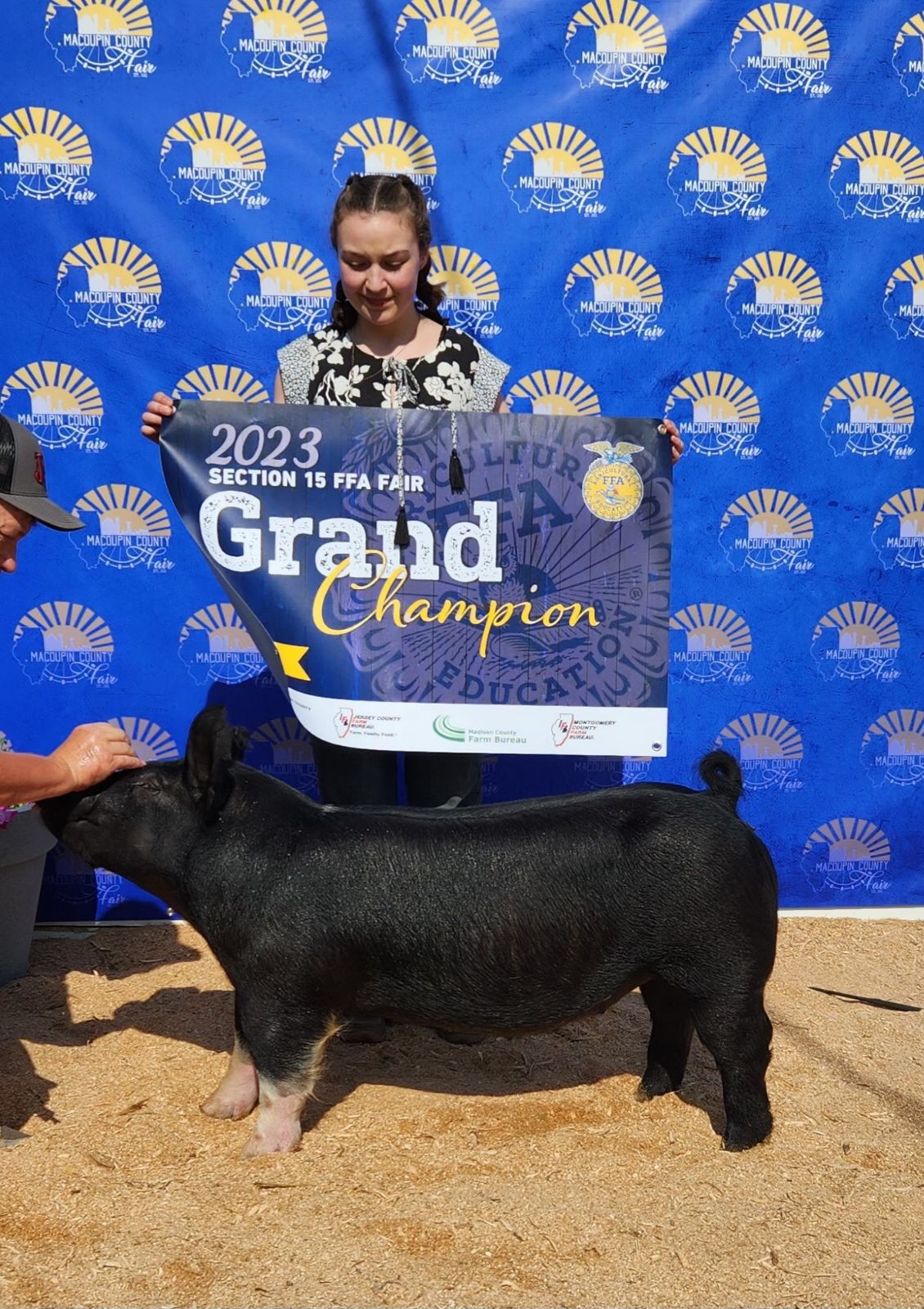 2023 Champion Section 15 FFA Gilt & Grand Overall Montgomery / Macoupin County 4-H Fair